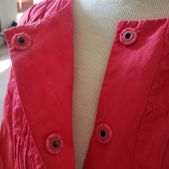 Elie Tahari hot pink button up jacket M - Picture 3 of 4